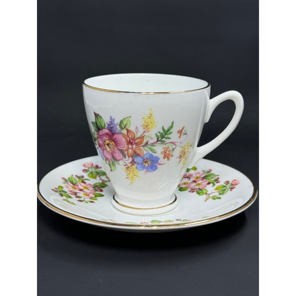 Vintage, Crown Ford, Fine Bone China, made in England, Small Skinny cup
